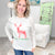 Vintage Style Watercolor Reindeer Christmas Graphic Tee - Boujee Boutique 