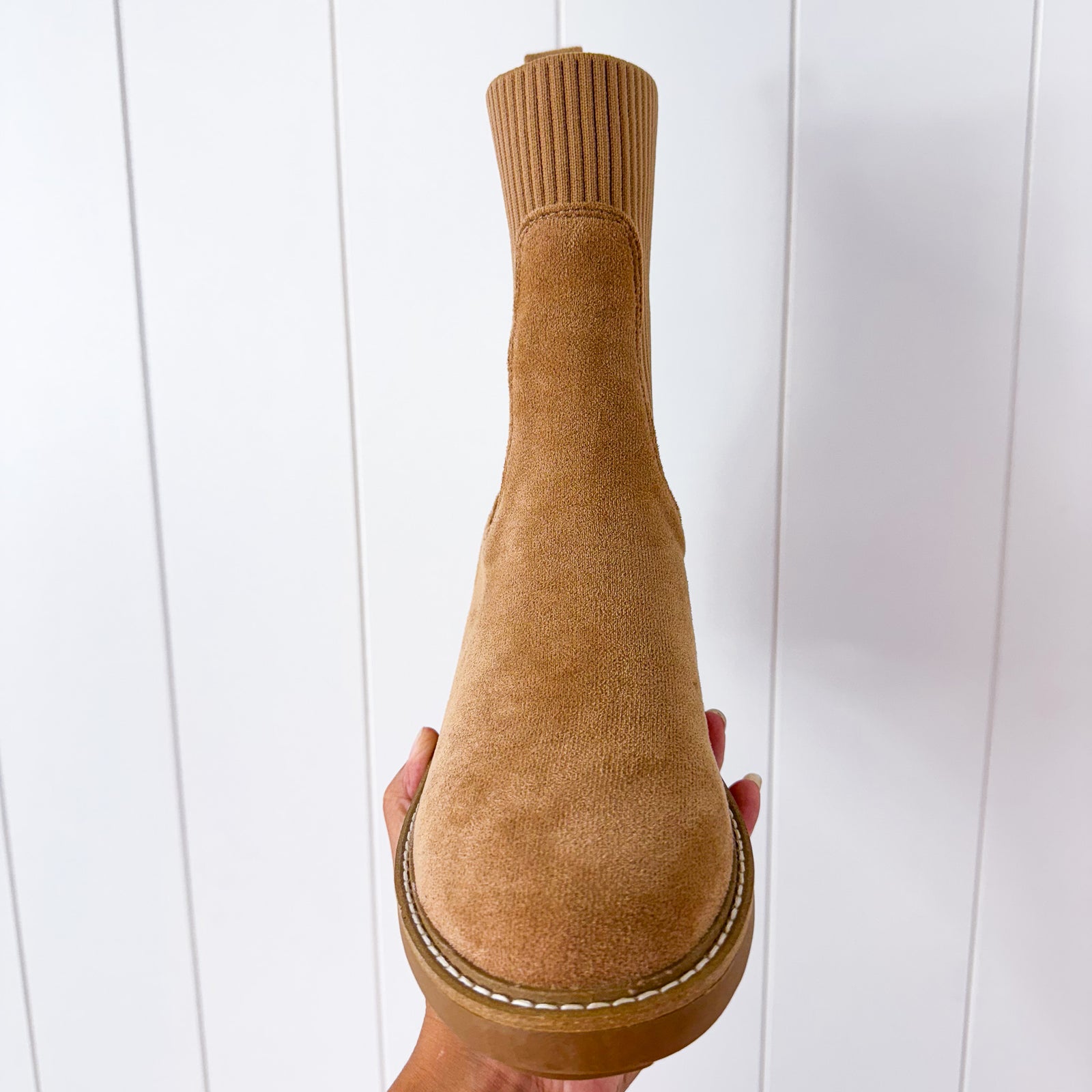 Corkys Goodness Gracious Camel Faux Suede Bootie - Boujee Boutique 
