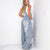 Pol Living Lacy Relaxed Super Wide Leg Patch Detail Denim Overalls - Boujee Boutique 