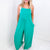 Summer Dreaming Emerald Wide Leg Suspender Overall Jumpsuit - Boujee Boutique 