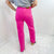 Judy Blue Hot Pink High Waist Garment Dyed 90's Straight Jeans - Boujee Boutique 
