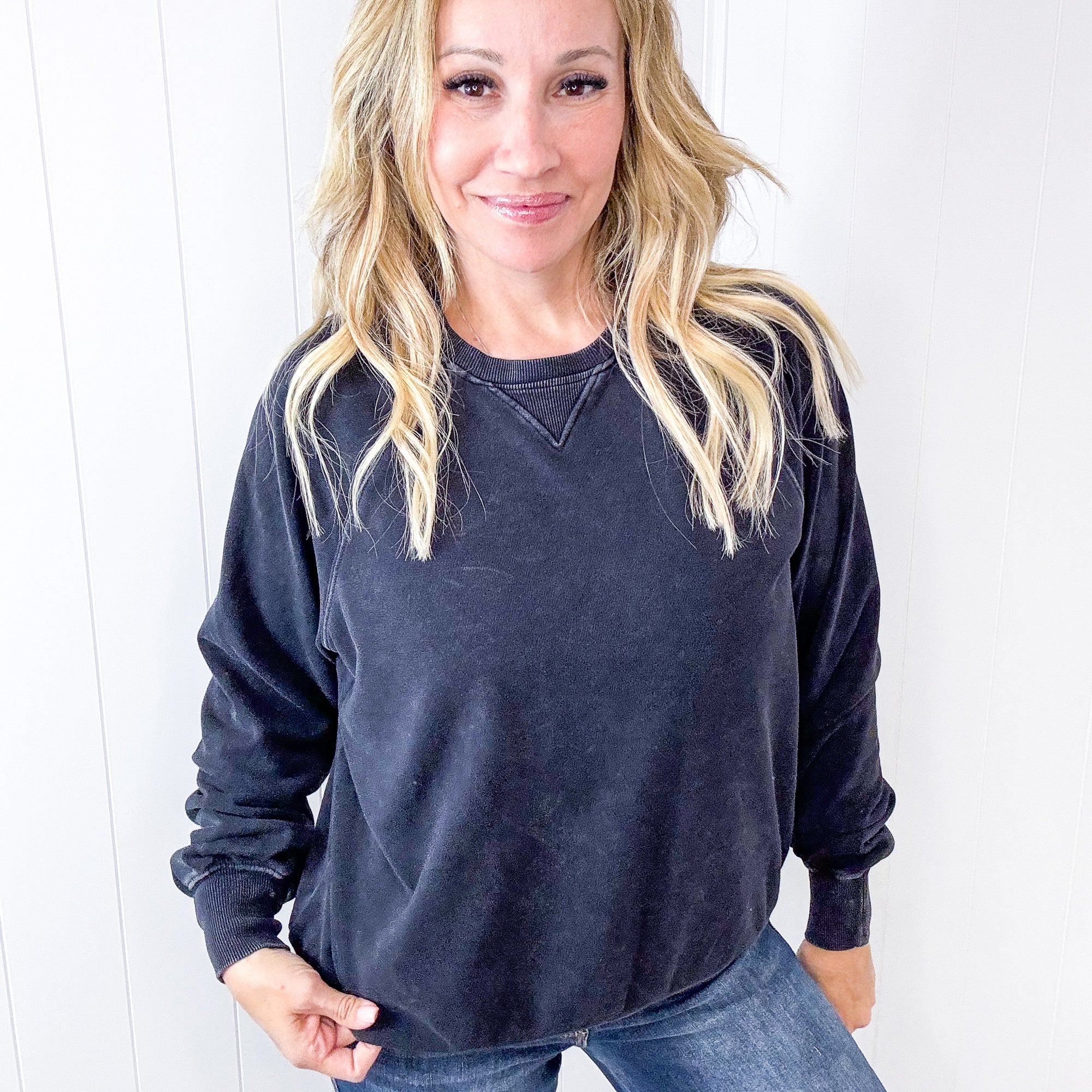 Every Day is a New Adventure Lightweight Soft Pullover Long Sleeve Sweatshirt in 4 Colors - Boujee Boutique 
