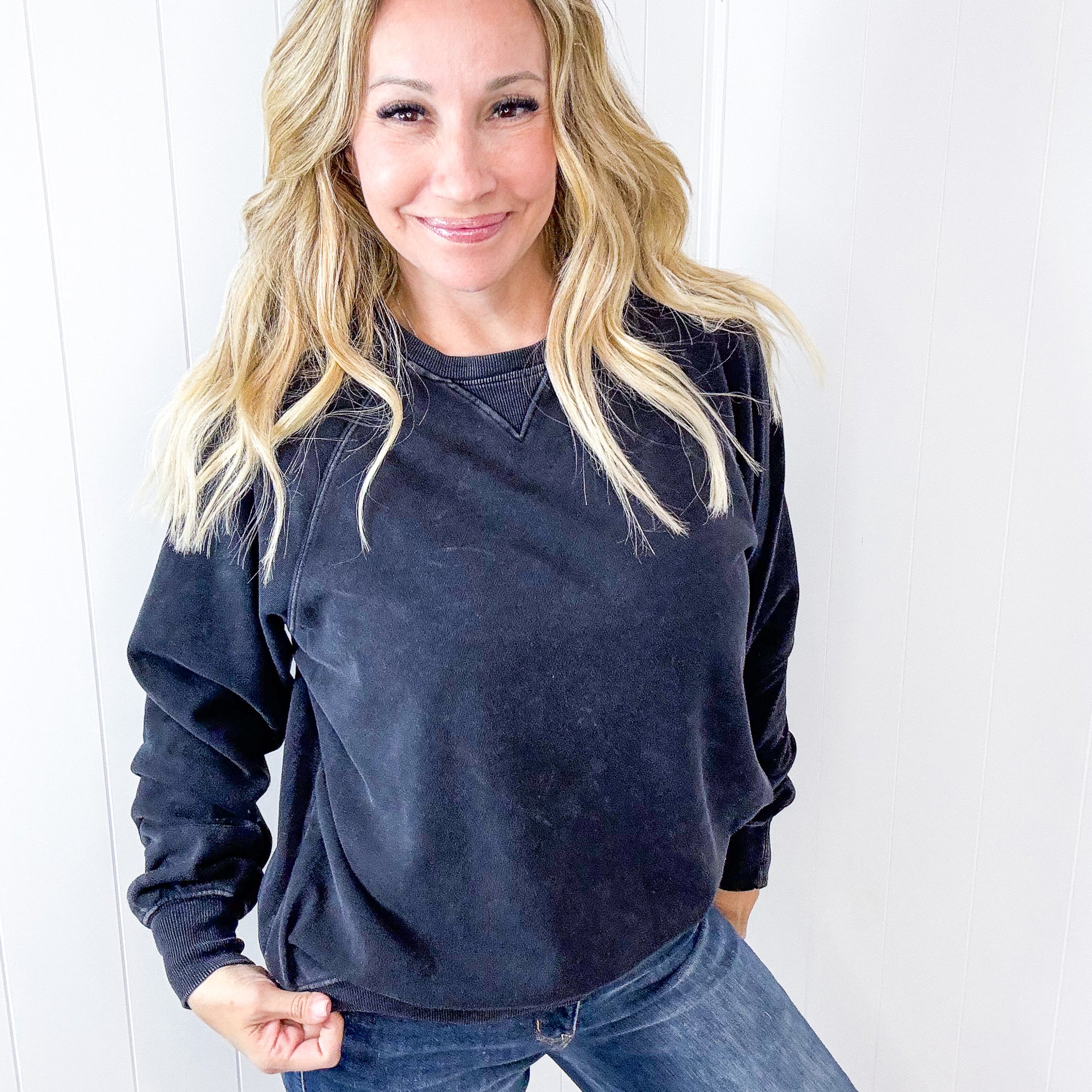 Every Day is a New Adventure Lightweight Soft Pullover Long Sleeve Sweatshirt in 4 Colors - Boujee Boutique 