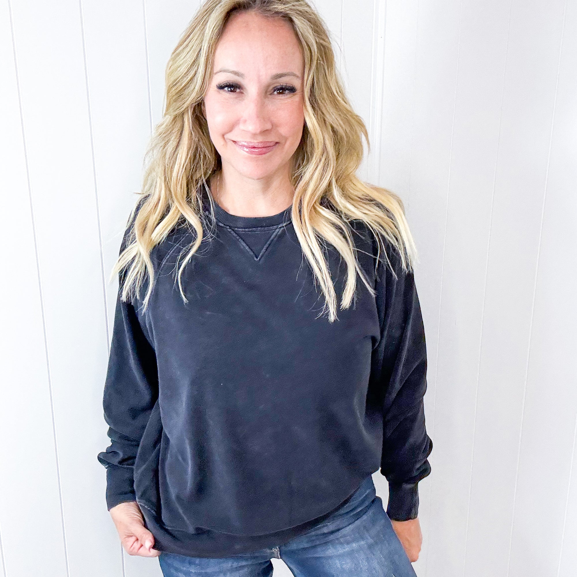 Every Day is a New Adventure Lightweight Soft Pullover Long Sleeve Sweatshirt in 4 Colors - Boujee Boutique 