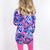 Dear Scarlett Royal and Pink Paisley Lizzy Top - Boujee Boutique 