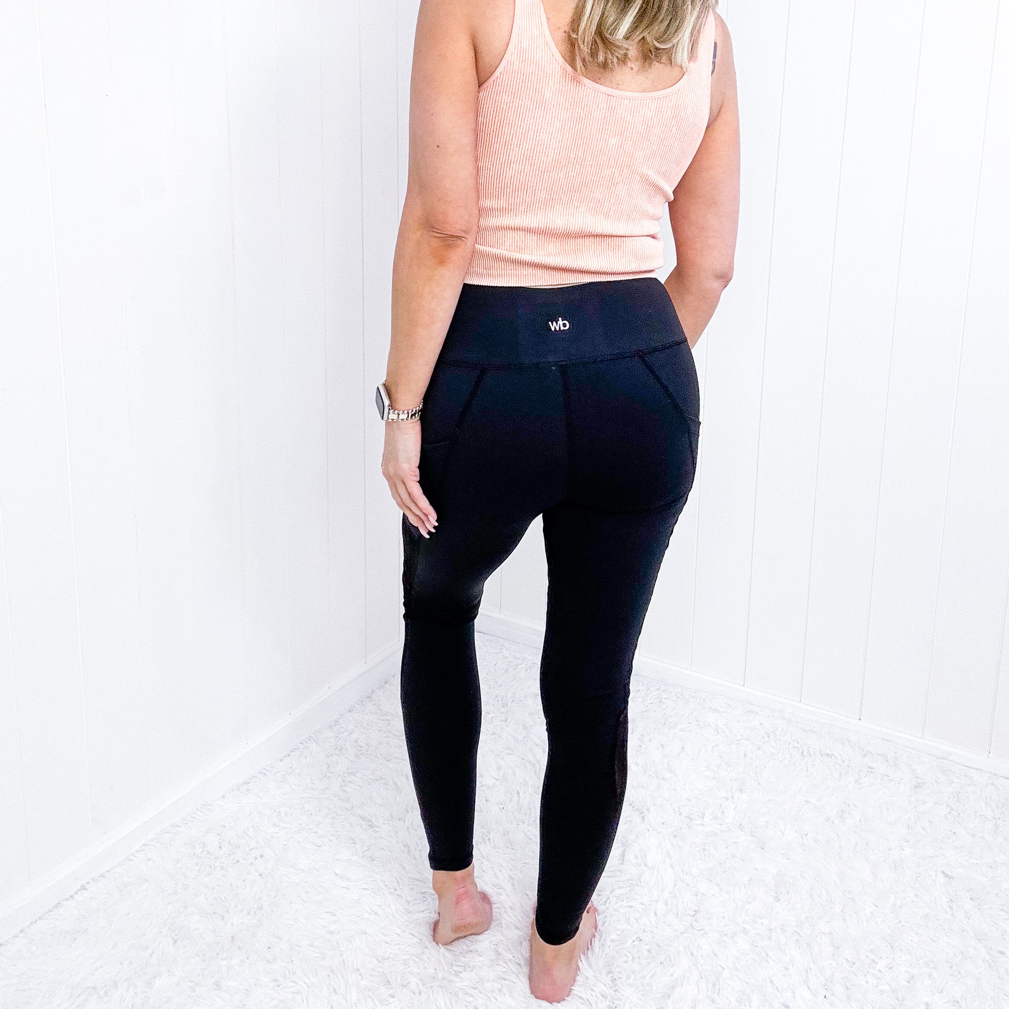 Black Running Up That Hill Side Panel Leggings - Boujee Boutique 