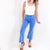 Ocean Blue High Waist All You Need High Waist Fray Bootcut Jeans - Boujee Boutique 
