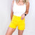 Judy Blue Yellow Jenna High Waist Tummy Control Cuffed Shorts - Boujee Boutique 