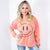 Be Happy Mineral Washed Terry Knit Pullover Long Sleeve Top in 5 Colors - Boujee Boutique 
