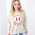 Be Happy Mineral Washed Terry Knit Pullover Long Sleeve Top in 5 Colors - Boujee Boutique 