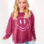Be Happy Mineral Washed Terry Knit Pullover Long Sleeve Top in 5 Colors - Boujee Boutique 