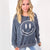 Be Happy Mineral Washed Terry Knit Pullover Long Sleeve Top in 5 Colors - Boujee Boutique 