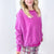 Night Sky Knit Back Star Washed Terry Knit Long Sleeve Pullover Top in 3 Colors - Boujee Boutique 