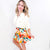 They Can't Help but Stare Floral Tiered Mini Skort - Boujee Boutique 