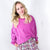 Night Sky Knit Back Star Washed Terry Knit Long Sleeve Pullover Top in 3 Colors - Boujee Boutique 