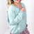 Night Sky Knit Back Star Washed Terry Knit Long Sleeve Pullover Top in 3 Colors - Boujee Boutique 