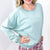 Night Sky Knit Back Star Washed Terry Knit Long Sleeve Pullover Top in 3 Colors - Boujee Boutique 