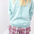 Night Sky Knit Back Star Washed Terry Knit Long Sleeve Pullover Top in 3 Colors - Boujee Boutique 