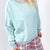 Night Sky Knit Back Star Washed Terry Knit Long Sleeve Pullover Top in 3 Colors - Boujee Boutique 