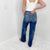 Judy Blue Brie High Waist Destroyed Knee 90's Straight Leg Jeans - Boujee Boutique 