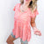 Flirty and Thriving Floral Flutter Sleeve Top in Peach - Boujee Boutique 