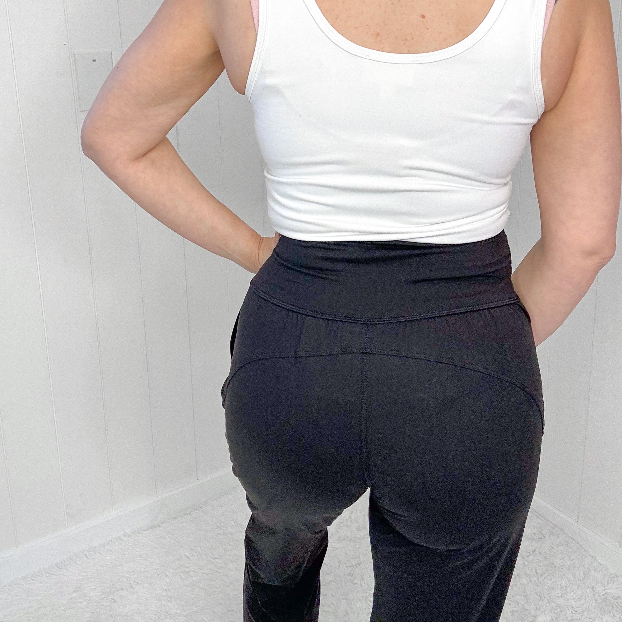 Black Butter Soft Jogger Yoga Pants with Pockets - Boujee Boutique 