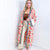 POL Floral and Lace Gold Beaded Detailing Duster Kimono - Boujee Boutique 