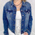 Judy Blue Distressed Classic Denim Jacket - Boujee Boutique 