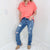 Judy Blue OHara Mid Rise Destroyed Straight Jeans - Boujee Boutique 