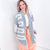 POL Enchanting Longline Striped Denim and Lace Jacket - Boujee Boutique 