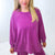 The Lounge Around Mineral Washed Soft Scuba Boxy Pullover Top in 4 Colors - Boujee Boutique 