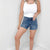 Judy Blue Whisker Kissed Tummy Control High Waist Shorts - Boujee Boutique 