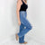 Judy Blue Dana High Waist Tummy Control Distressed Straight Leg Jeans - Boujee Boutique 