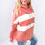 Autumn Spice Terry Knit Color Block Long Sleeve Hoodie - Boujee Boutique 