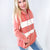 Autumn Spice Terry Knit Color Block Long Sleeve Hoodie - Boujee Boutique 