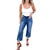 Judy Blue Escape Button Up Cropped Wide Leg Jeans - Boujee Boutique 