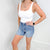 Judy Blue Summer Sizzle Mid Rise Cut Off Shorts - Boujee Boutique 