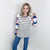 Change Of Pace Multi Print  Striped Long Sleeved Tee - Boujee Boutique 