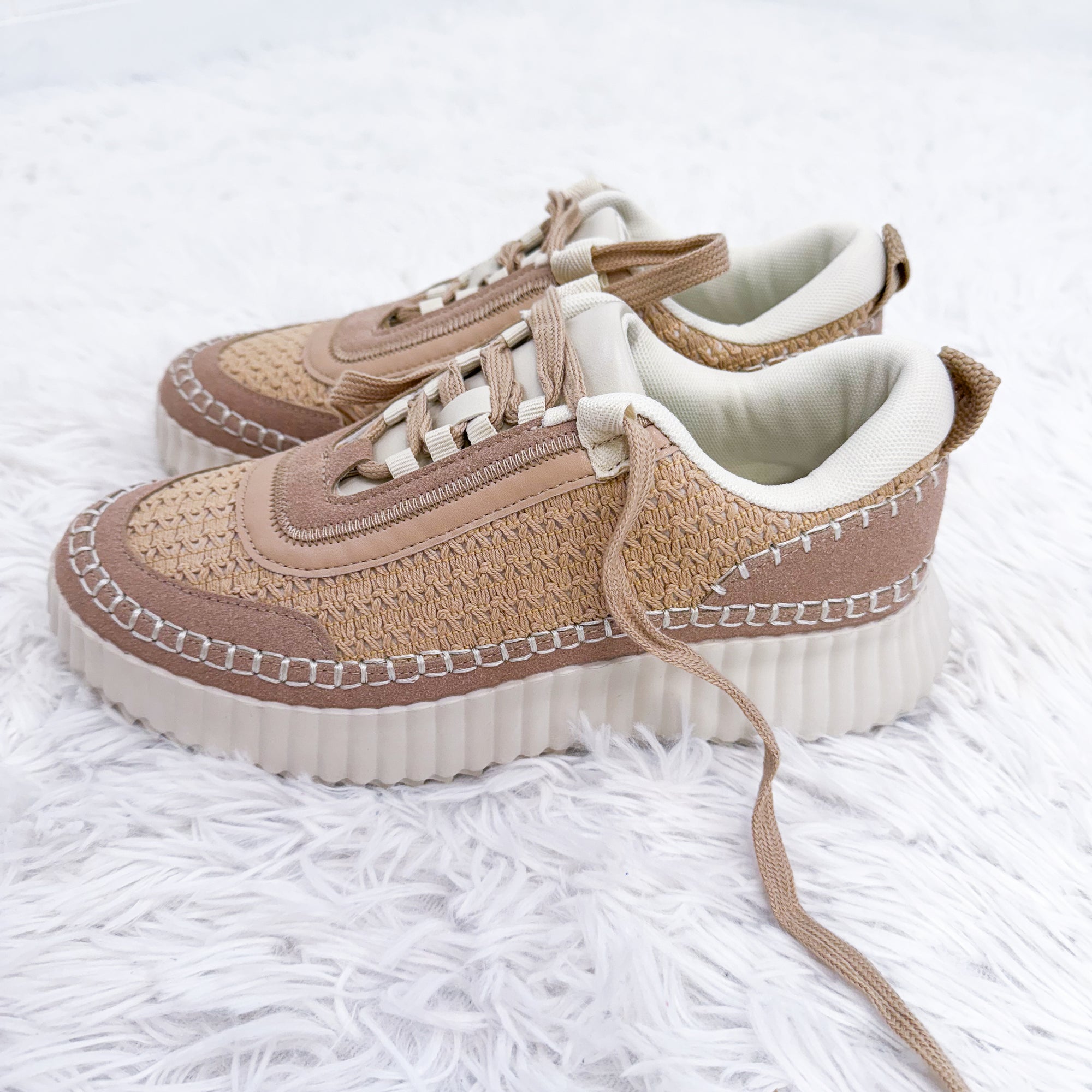 Corky's The Adventure Sneakers in Beige - Boujee Boutique 