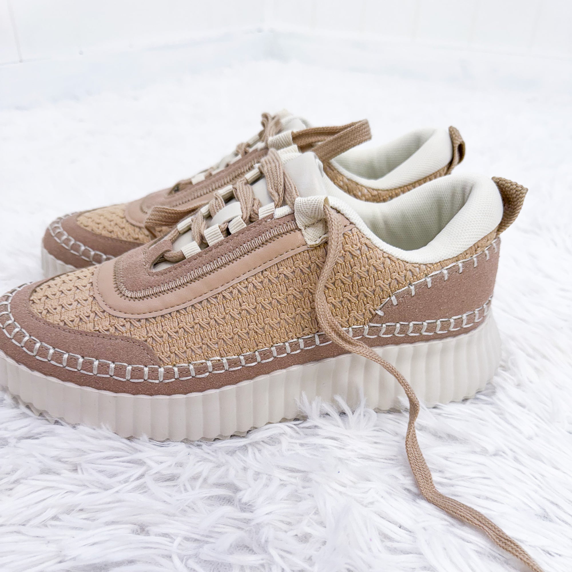 Corky's The Adventure Sneakers in Beige - Boujee Boutique 