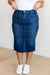 Judy Blue Sassy High Waist Denim Midi Skirt - Boujee Boutique 