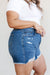 Judy Blue Breezy Boardwalk High Waist Rigid Magic Distressed Cutoff Shorts - Boujee Boutique 