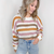 First in Line Striped Open Knit Sweater - Boujee Boutique 