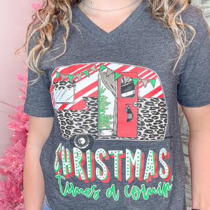 Christmas Times A Comin Camper Graphic Tee - Boujee Boutique 