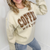 Taupe Coffee Weather Crewneck Sweatshirt - Boujee Boutique 