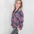 Burgundy and Navy Plaid Flannel Button Down Shirt - Boujee Boutique 