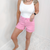 Judy Blue Pink Pixie Mid Rise Frayed Hem Shorts - Boujee Boutique 