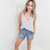 POL Grey Soft Loose Knit Tank Top - Boujee Boutique 
