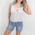 POL Grey Soft Loose Knit Tank Top - Boujee Boutique 