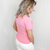 Fruity Fizz Ribbed Knit Short Sleeve Top with Ripple Sleeves - Boujee Boutique 